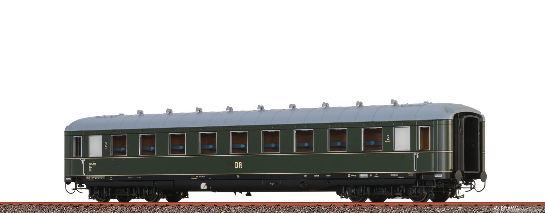 Brawa 51066 Passenger Coach B4Ã¼pe DR