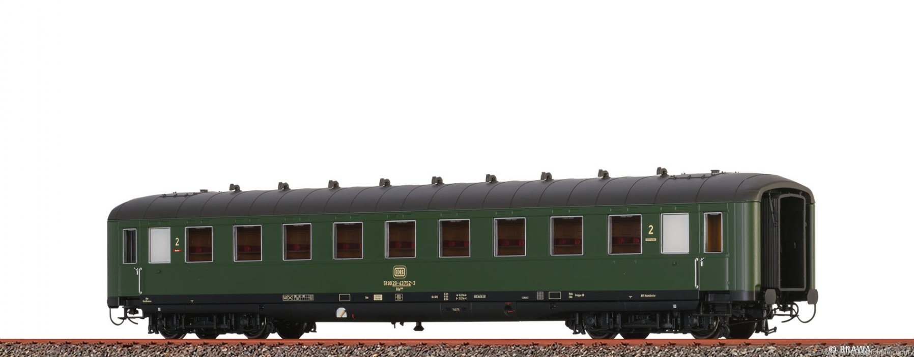 Brawa 51084 Passenger Coach BÃ¼e366 DB