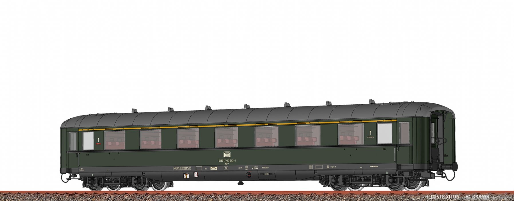 Brawa 51088 Passenger Coach AÃ¼e310 DB