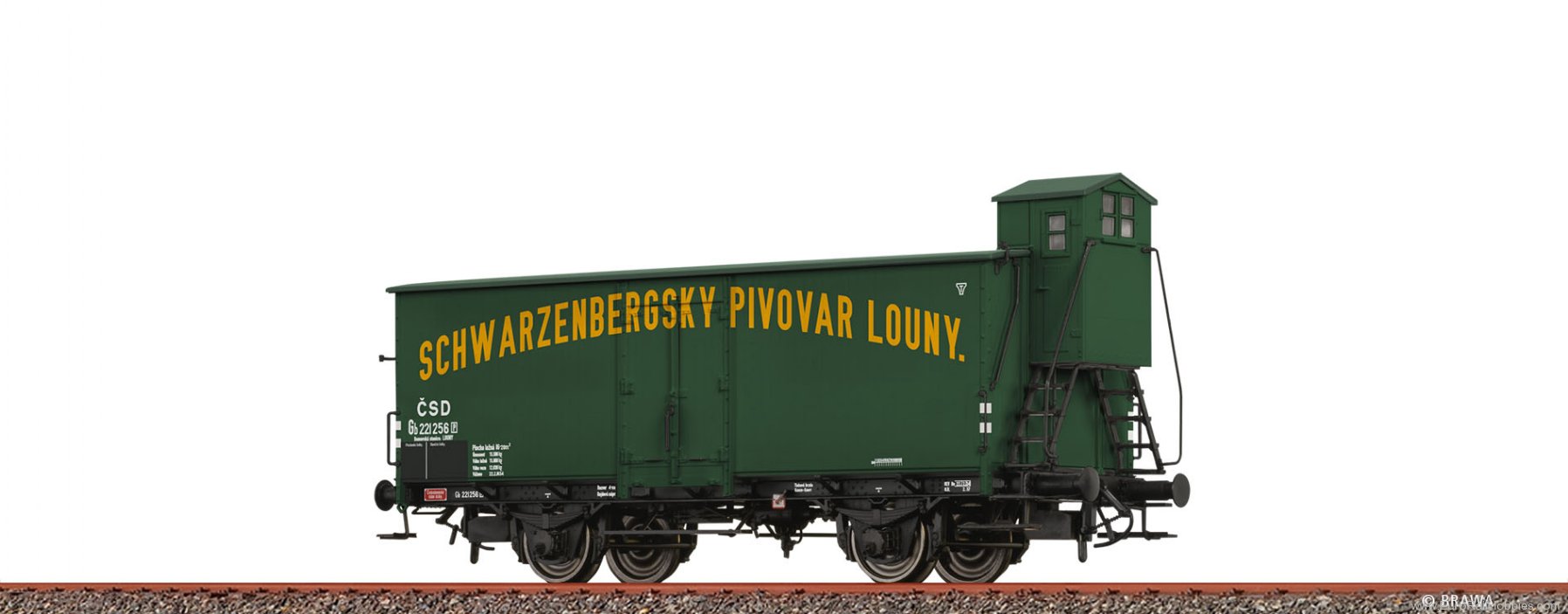 Brawa 51212 BRAWA  Beer Car 'Schwarzenbergsky Pivovar Lou