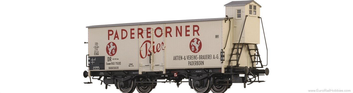 Brawa 51259 BRAWA DR Beer Car 'Paderborner Bier', Brit-US
