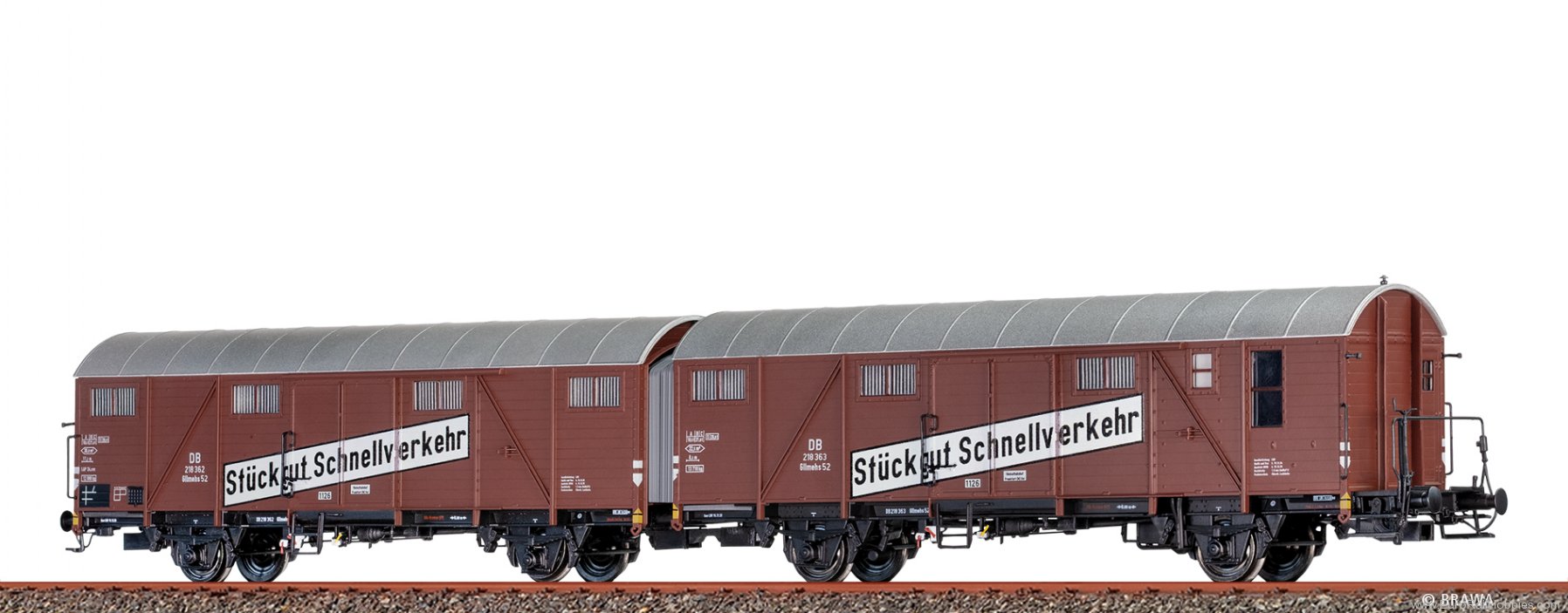 Brawa 51300 BRAWA DB Covered Freight Car Hrs-vz332 (New T