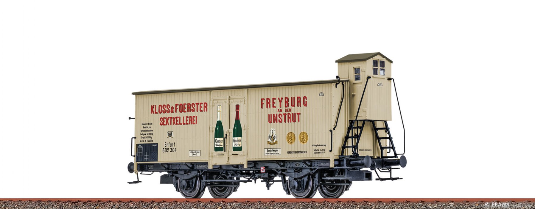 Brawa 51317 BRAWA  Beer Car 'Kloss & Foerster' K.P.E.V.