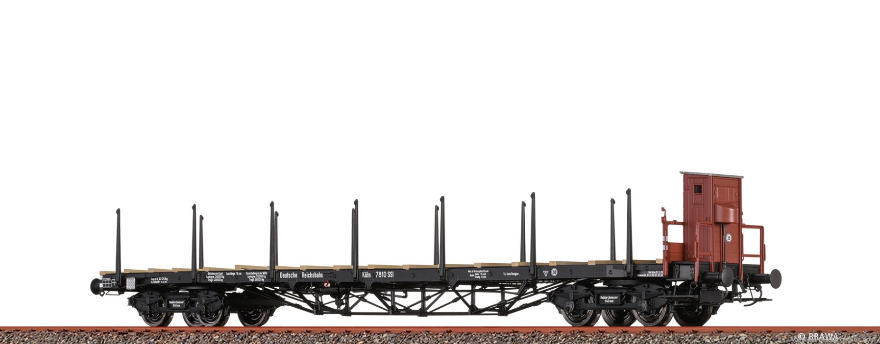 Brawa 51341 BRAWA DRG H0 Heavy Duty Freight Car SSl