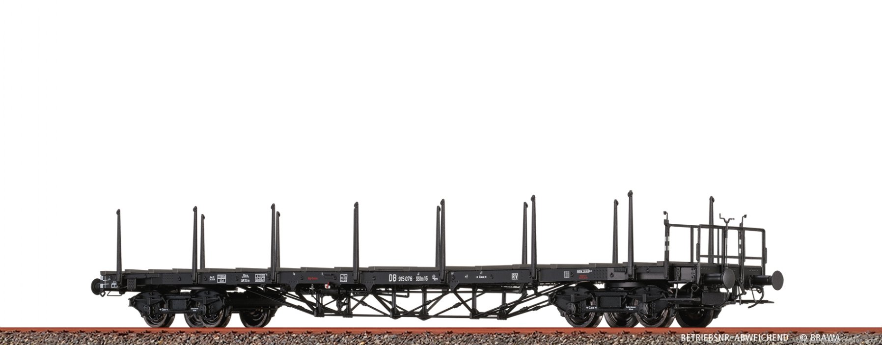 Brawa 51343 BRAWA DB Heavy Duty Freight Car SSlm16