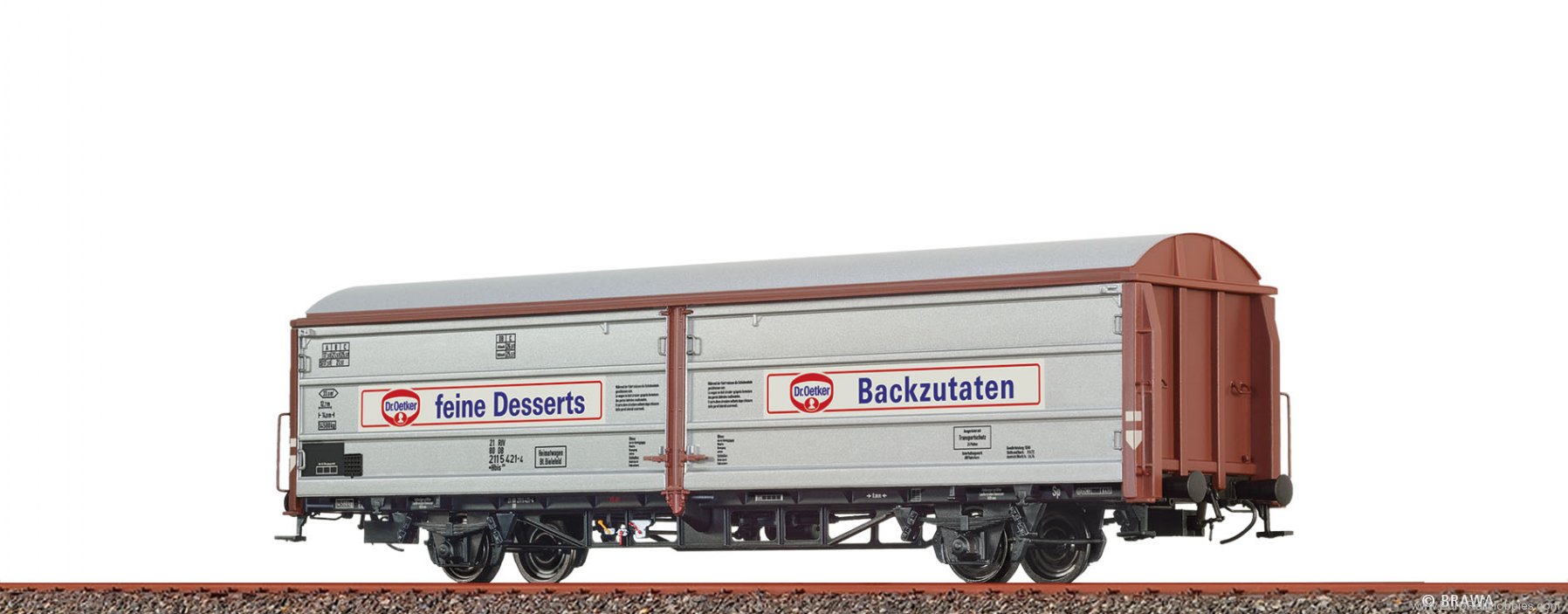Brawa 51346 BRAWA DB Sliding Wall Car Hbis299 'Dr. Oetker