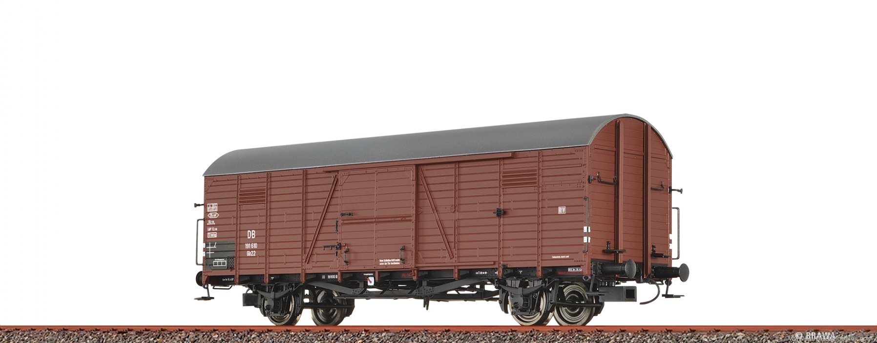 Brawa 51348 BRAWA DB Covered Freight Car Glr22