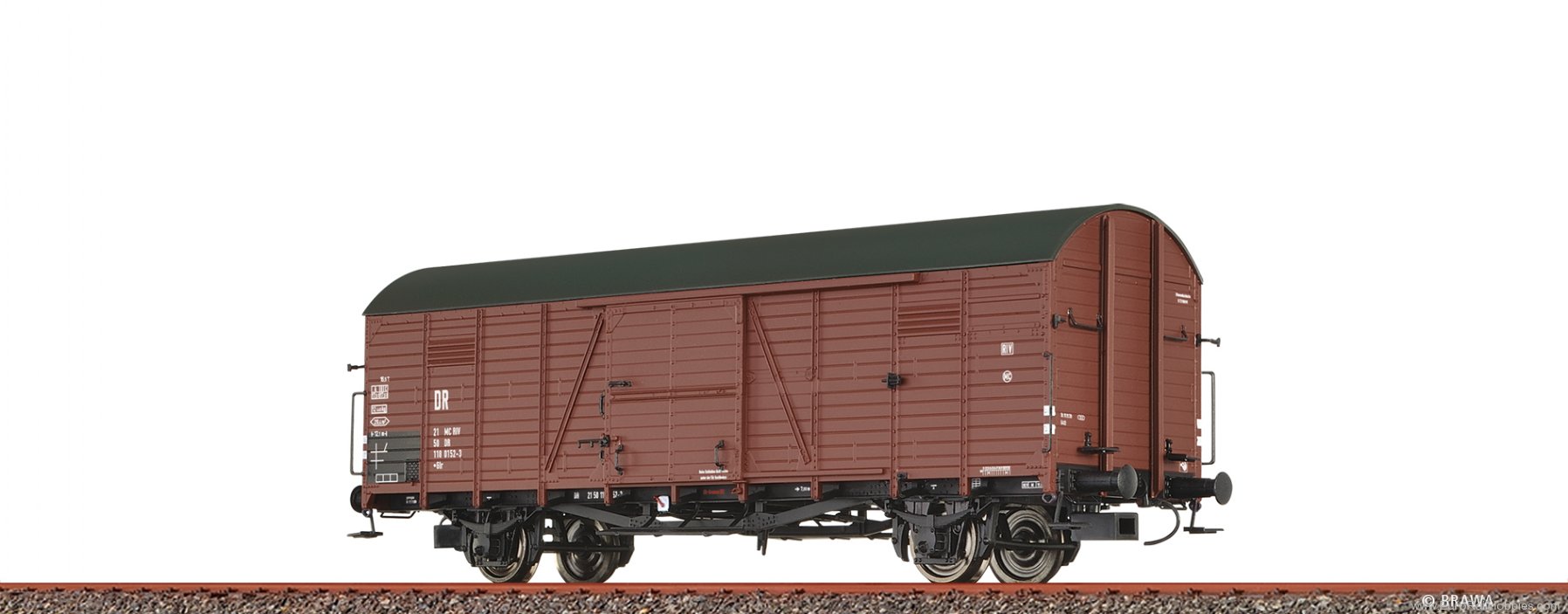 Brawa 51349 BRAWA DR Covered Freight Car Glr