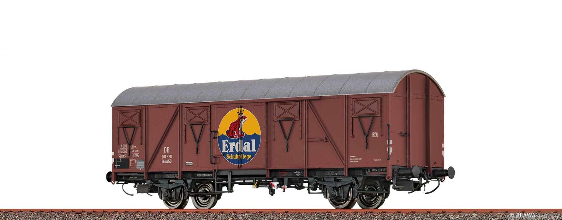 Brawa 51350 Brawa DB Covered Freight Car Glmhs50 'Erdal'