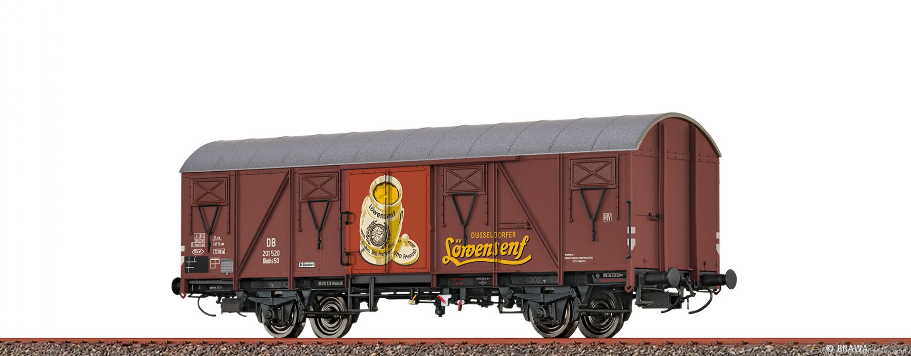 Brawa 51351 Brawa DB Covered Freight Car Glmhs50 'Lowense