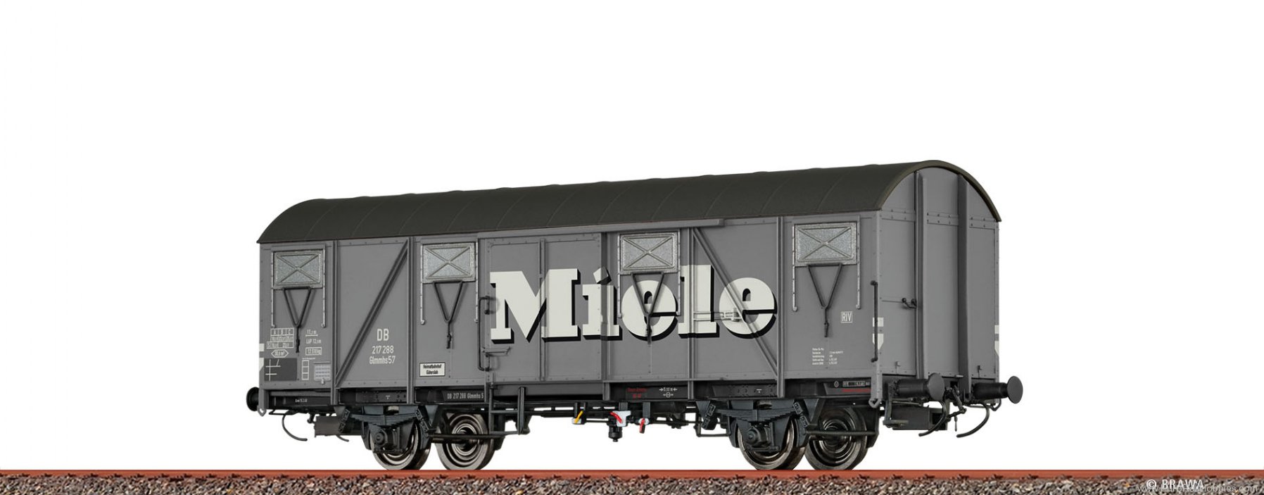 Brawa 51355 BRAWA DB Covered Freight Car Glmmhs57 'Miele'