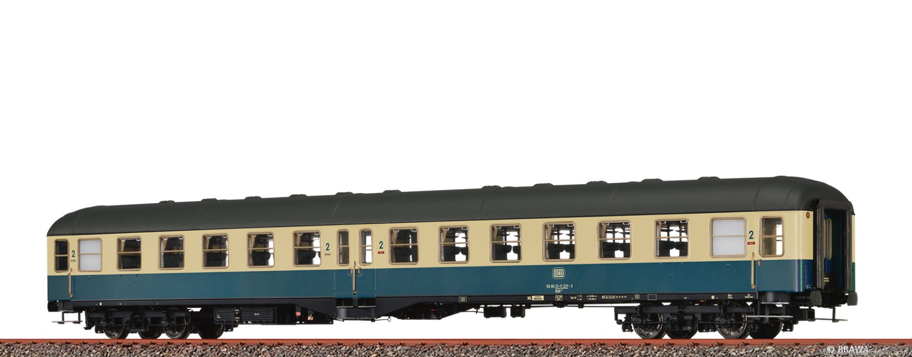 Brawa 58063 Passenger Coach Bylb421 DB(DC Analog Version 