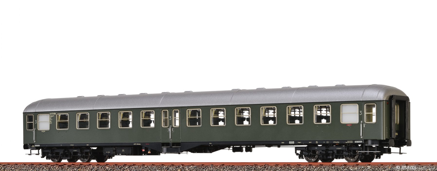 Brawa 58112 Passenger Coach C4ymgb-51 Deutsche Bundesbahn