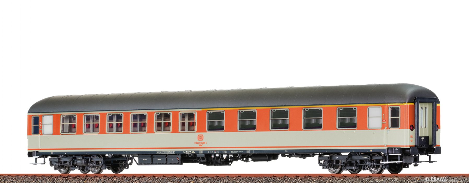 Brawa 58185 BRAWA DB Express Train Coach ABÃ¼m223 (LED) (
