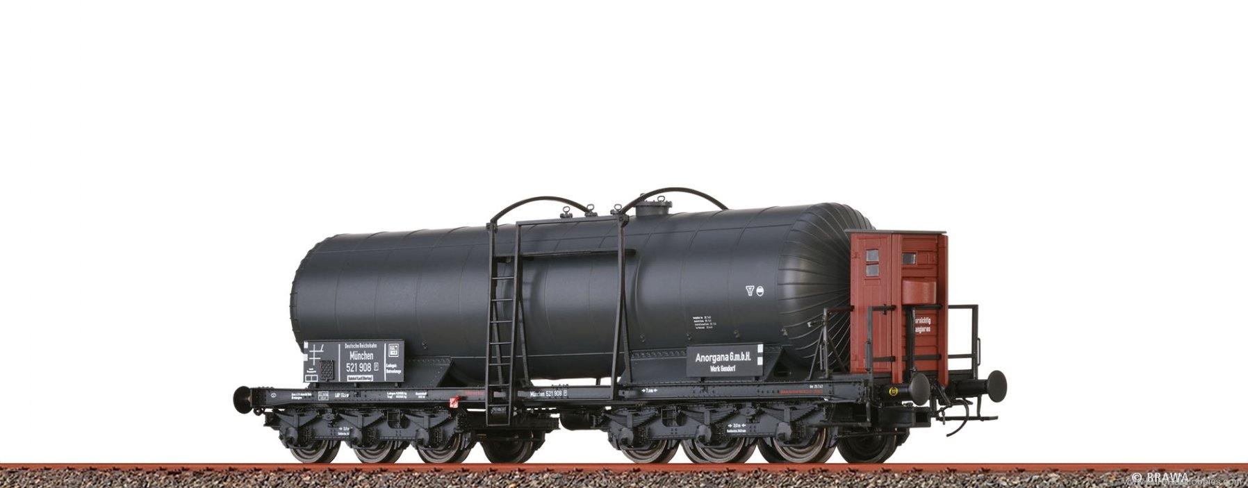 Brawa 58220 BRAWA DRG Tank Car 6-axle ZZ 'Anorgana' 