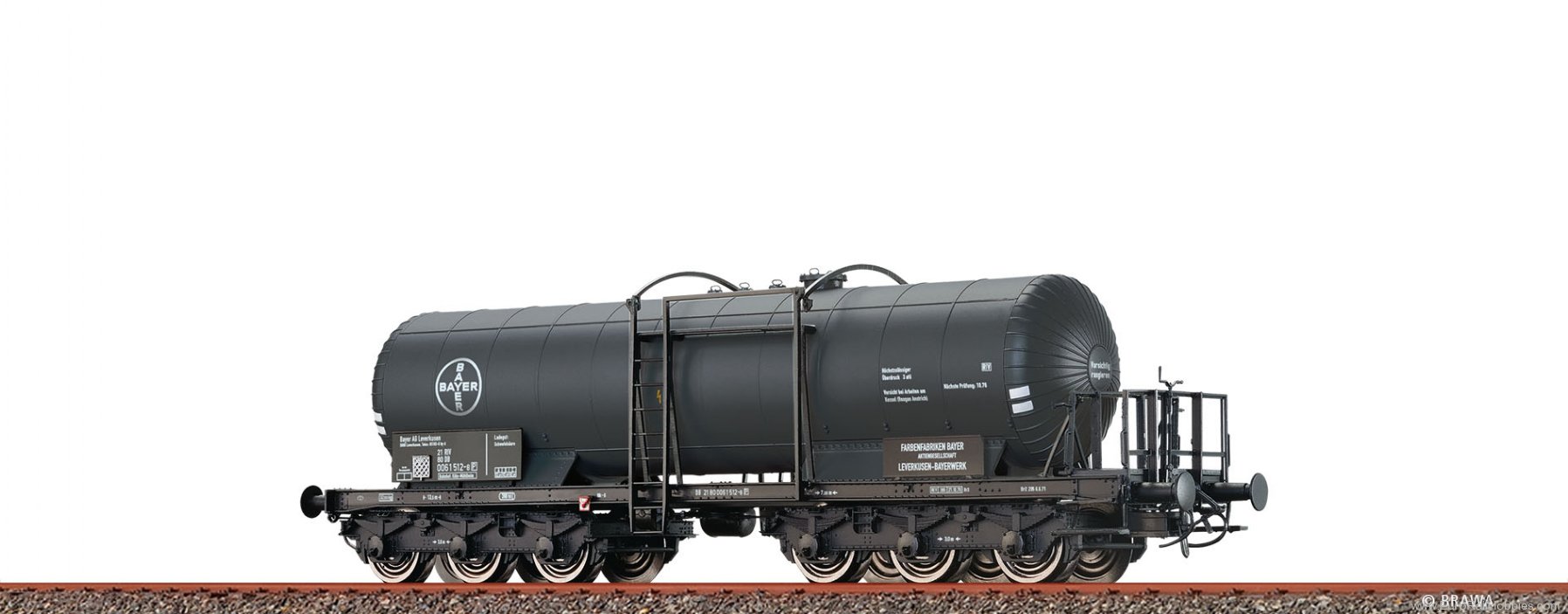 Brawa 58222 BRAWA DB Tank Car 6-axle ZZ 'Bayer'