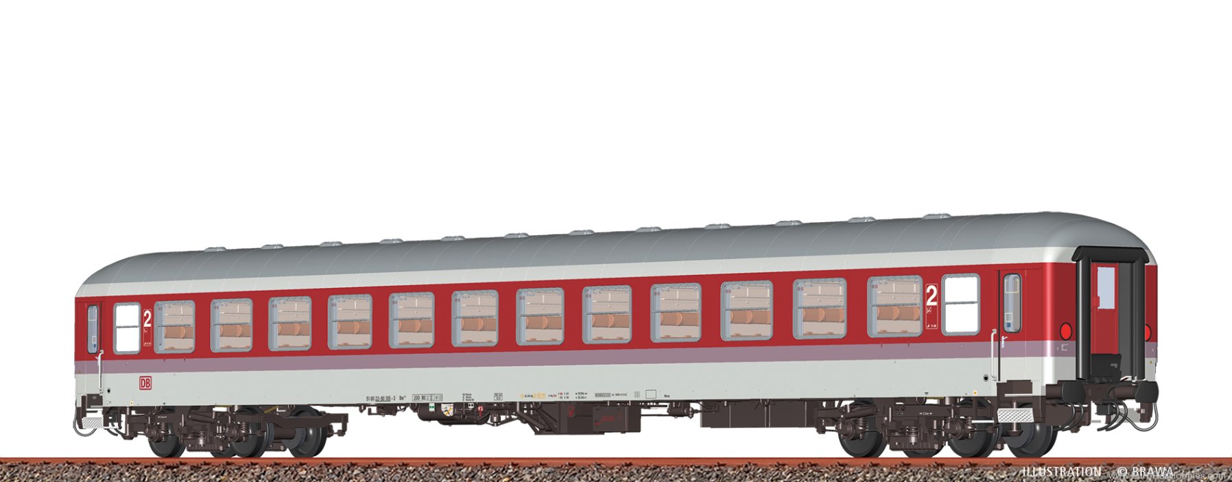 Brawa 58275 BRAWA DB Express Train Coach Bm235 