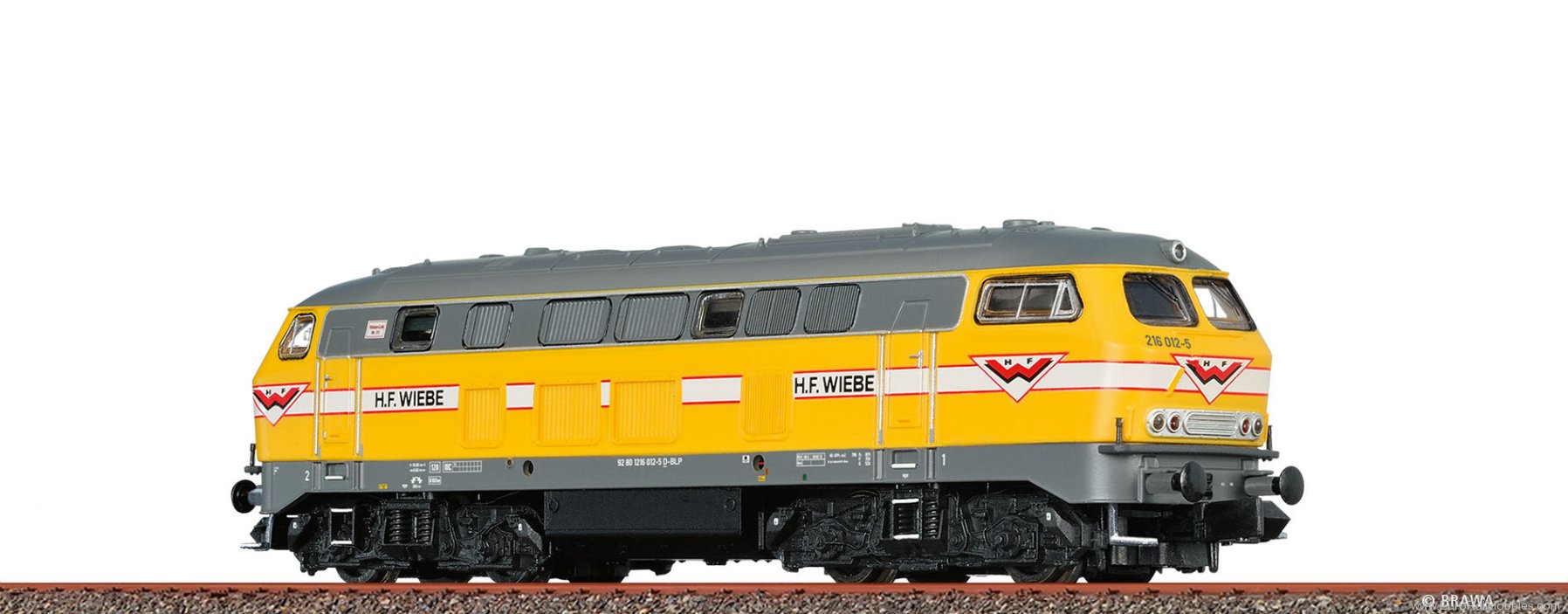 Brawa 61225 BRAWA Diesel Locomotive BR 216 H.F. Wiebe (DC