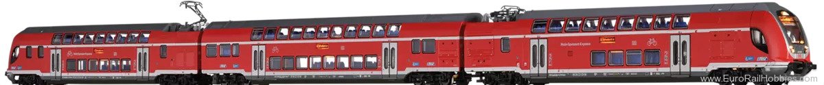 Brawa 64528 TWINDEXX VARIOÂ® Double-Deck Train DB AG, 3-u