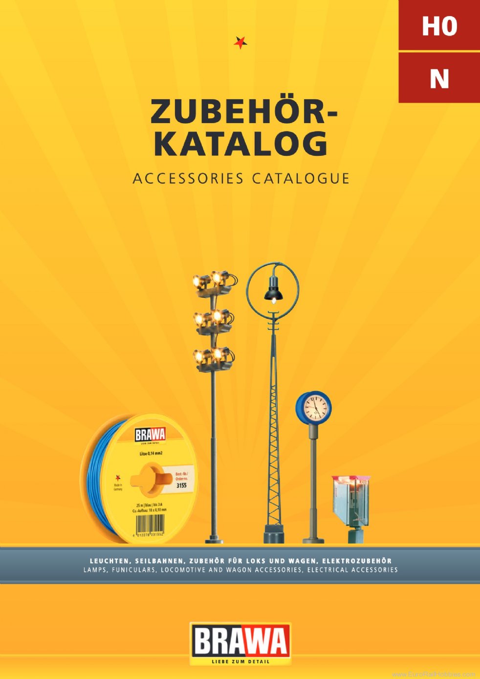 Brawa 90172 BRAWA Accessories catalogue H0/N german/engli