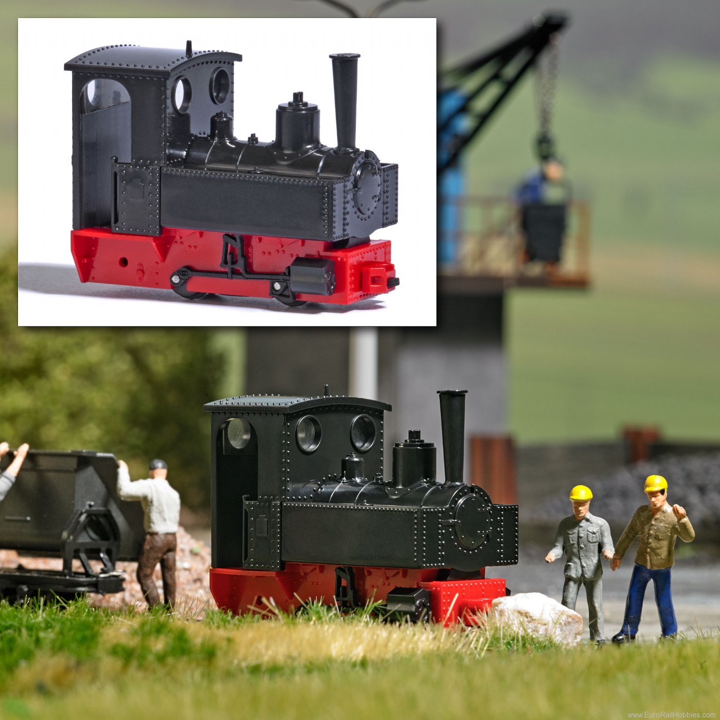 Busch 12403 Unpowered steam locomotive Decauville type 3