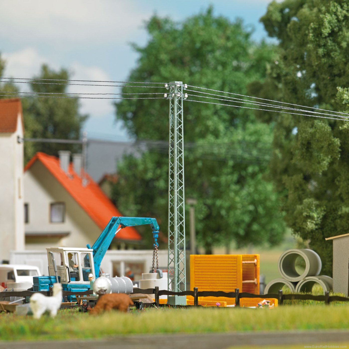 Busch 1752 Busch Lattice mast for overhead lines
