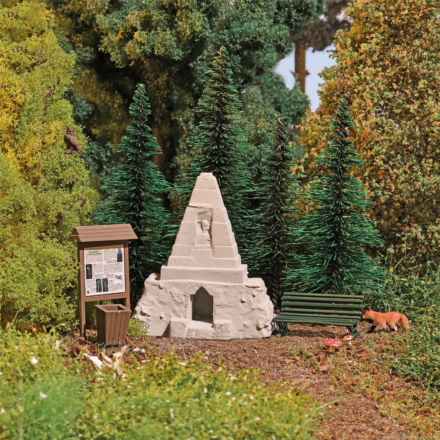 Busch 1861 Busch Obelisk in the forest