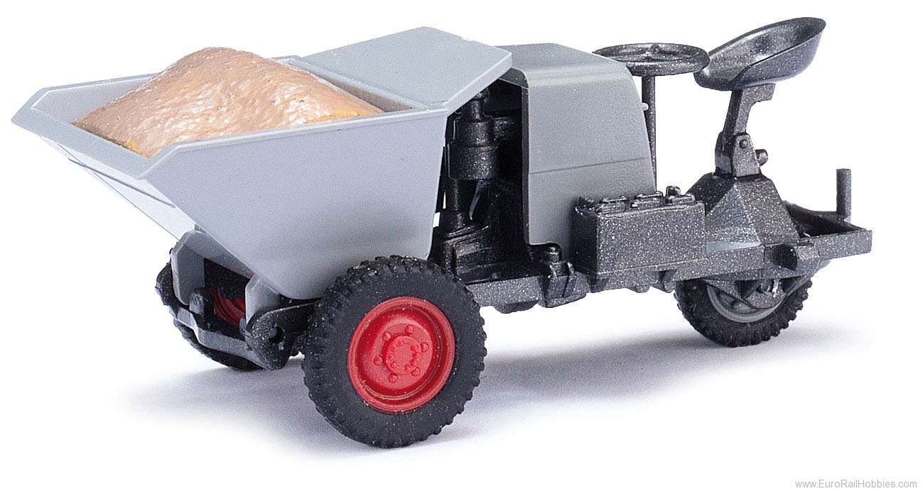 Busch 210006614 MH: Dumper Picco 1 mit Kies, Grau