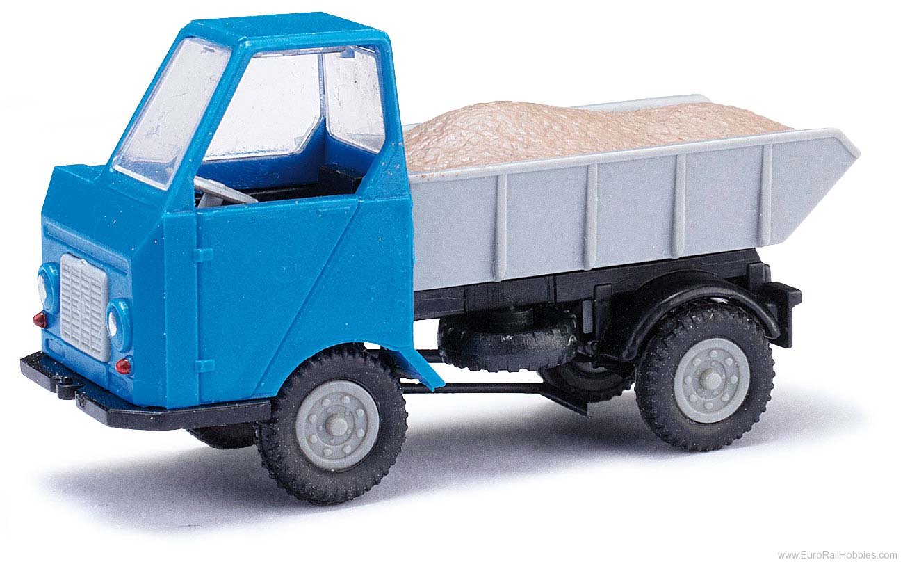 Busch 210013501 MH: Multicar M22 Mulde mit Kies, Blau