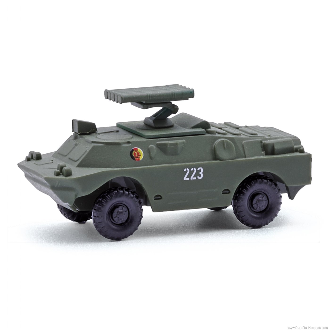 Busch 210104004 Busch Spähpanzerwagen SPW40P2, mit Raketenauf