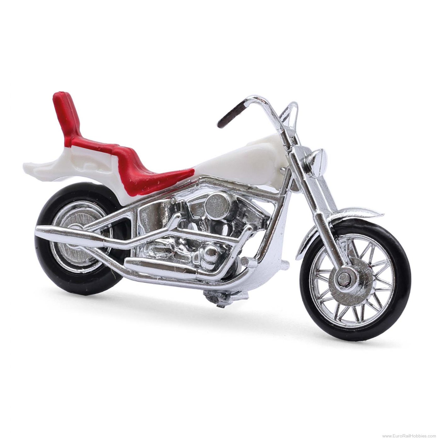 Busch 40154 Busch US Motorrad, Weiß