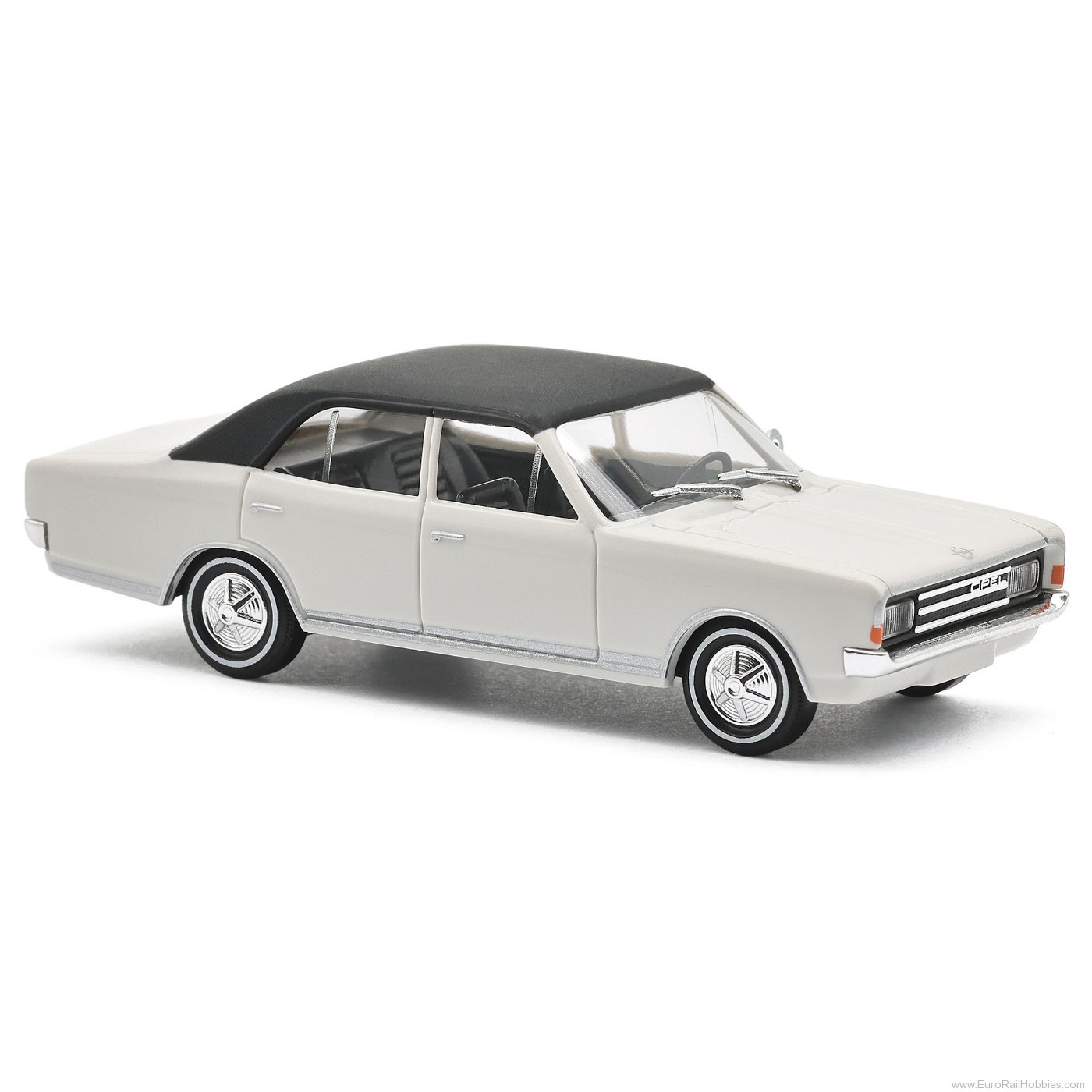 Busch 42020 Busch Opel Rekord C, Weiß mit Weißwandreifen