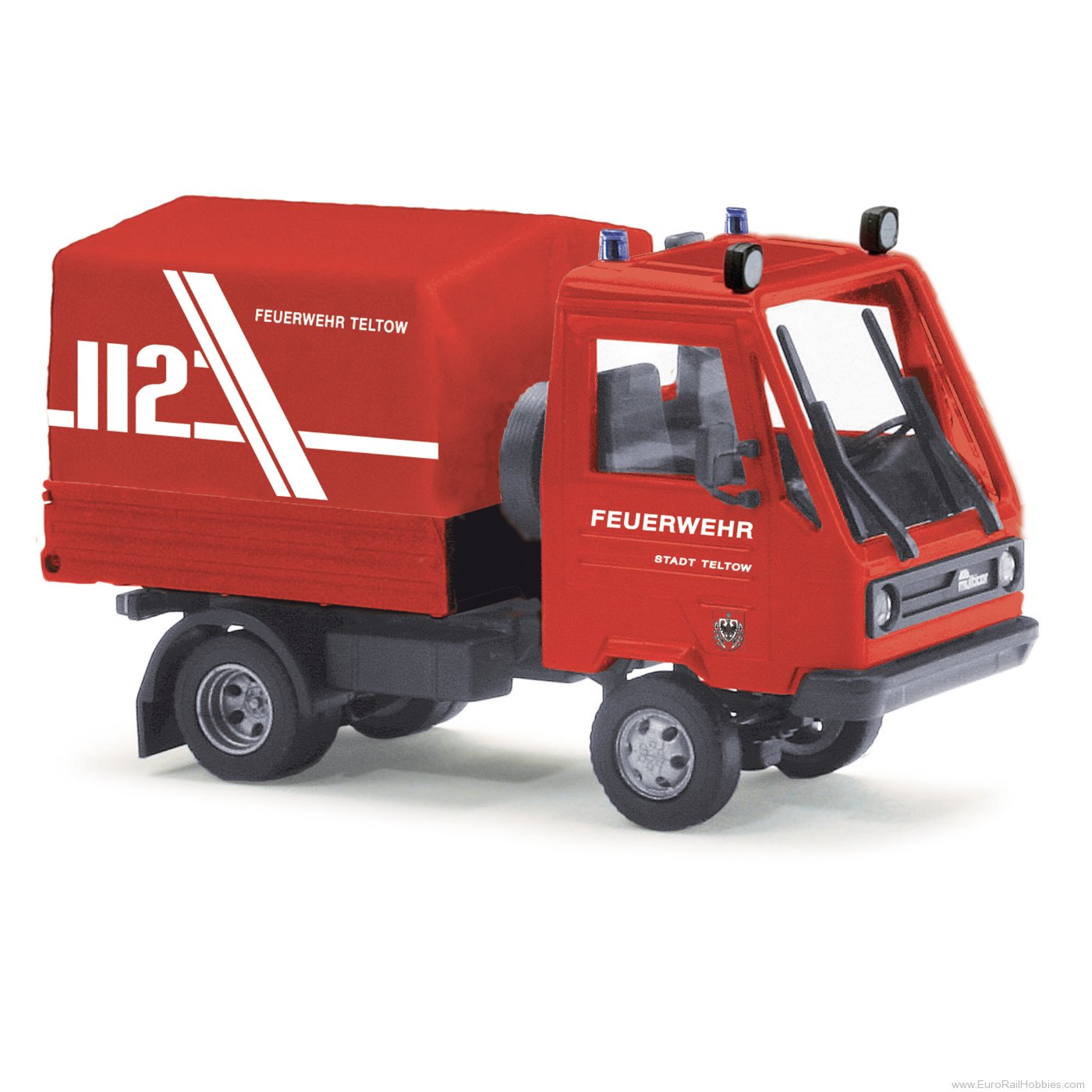 Busch 42251 Busch Multicar M26 mit Plane, Feuerwehr Telto