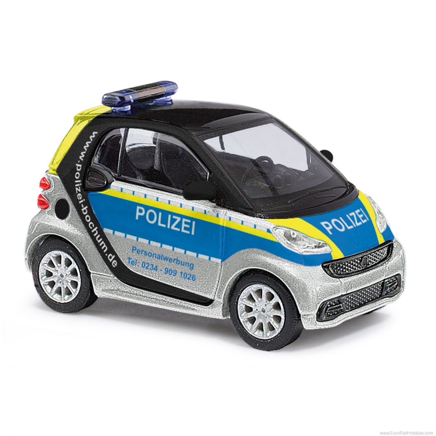 Busch 46183 Busch Smart Fortwo Coupe 12, Polizei Bochum