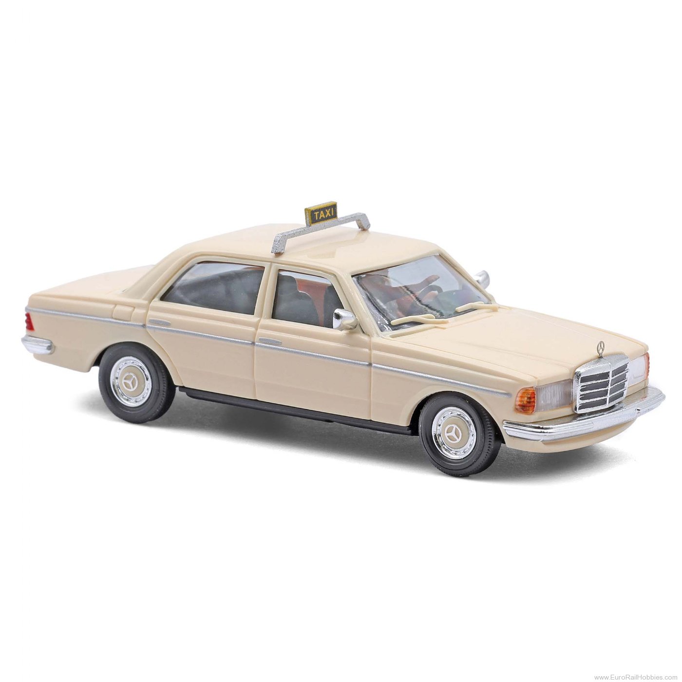 Busch 46876 Busch Mercedes-Benz W123 Taxi mit Fahrerfigur