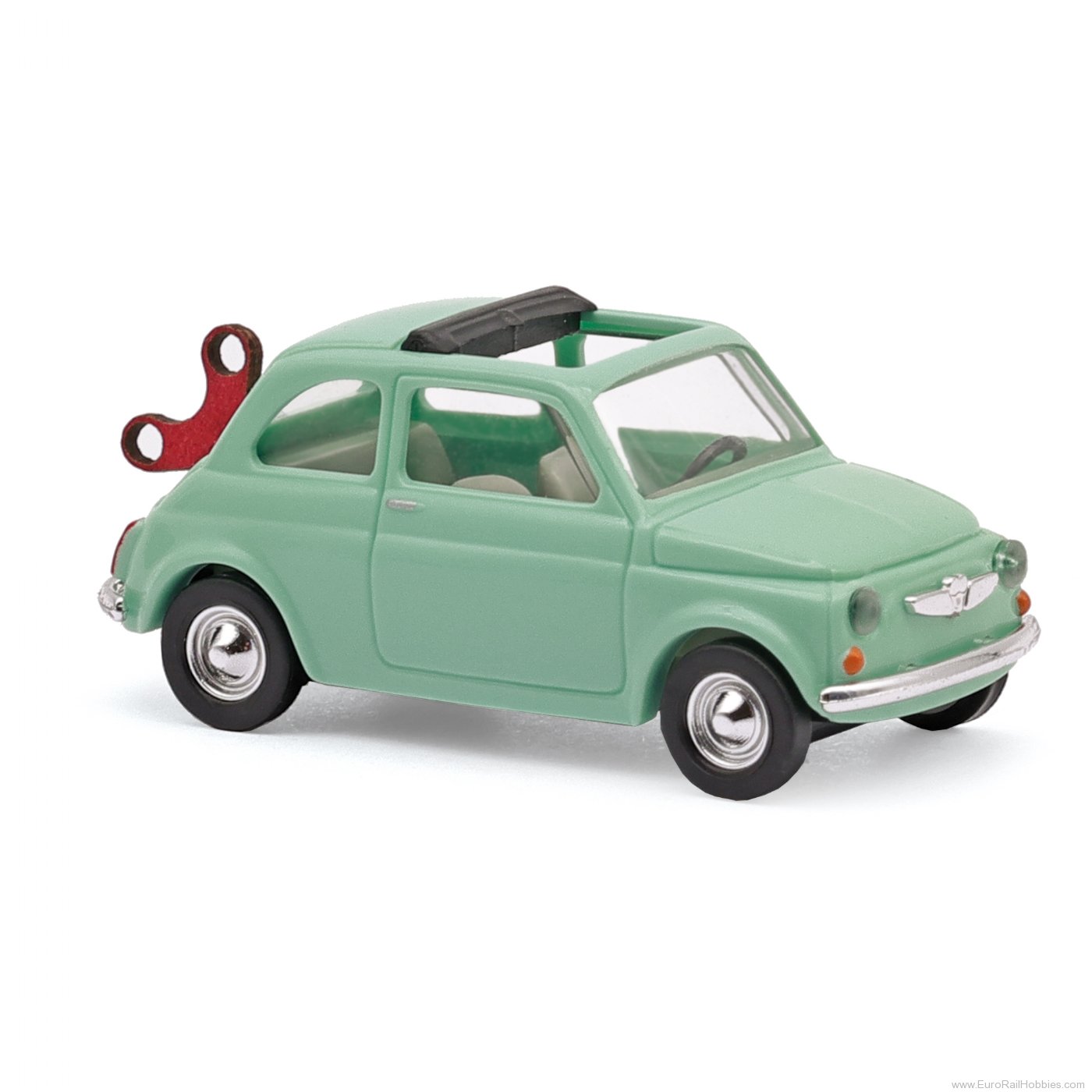 Busch 48736 Busch Fiat 500 mit Aufziehschlüssel