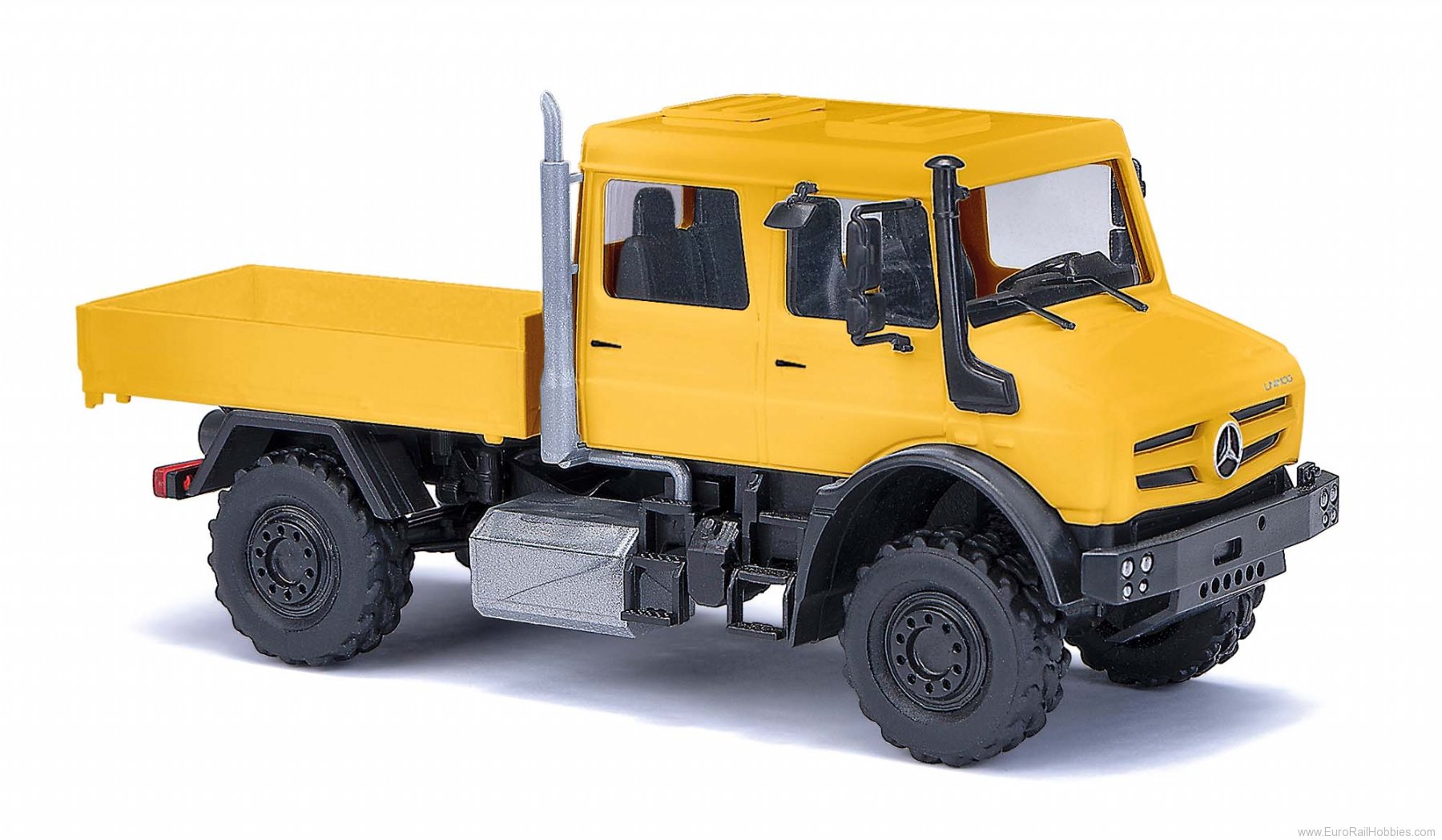 Busch 51080 Mercedes-Benz Unimog U 5023 / Double cab, Yel