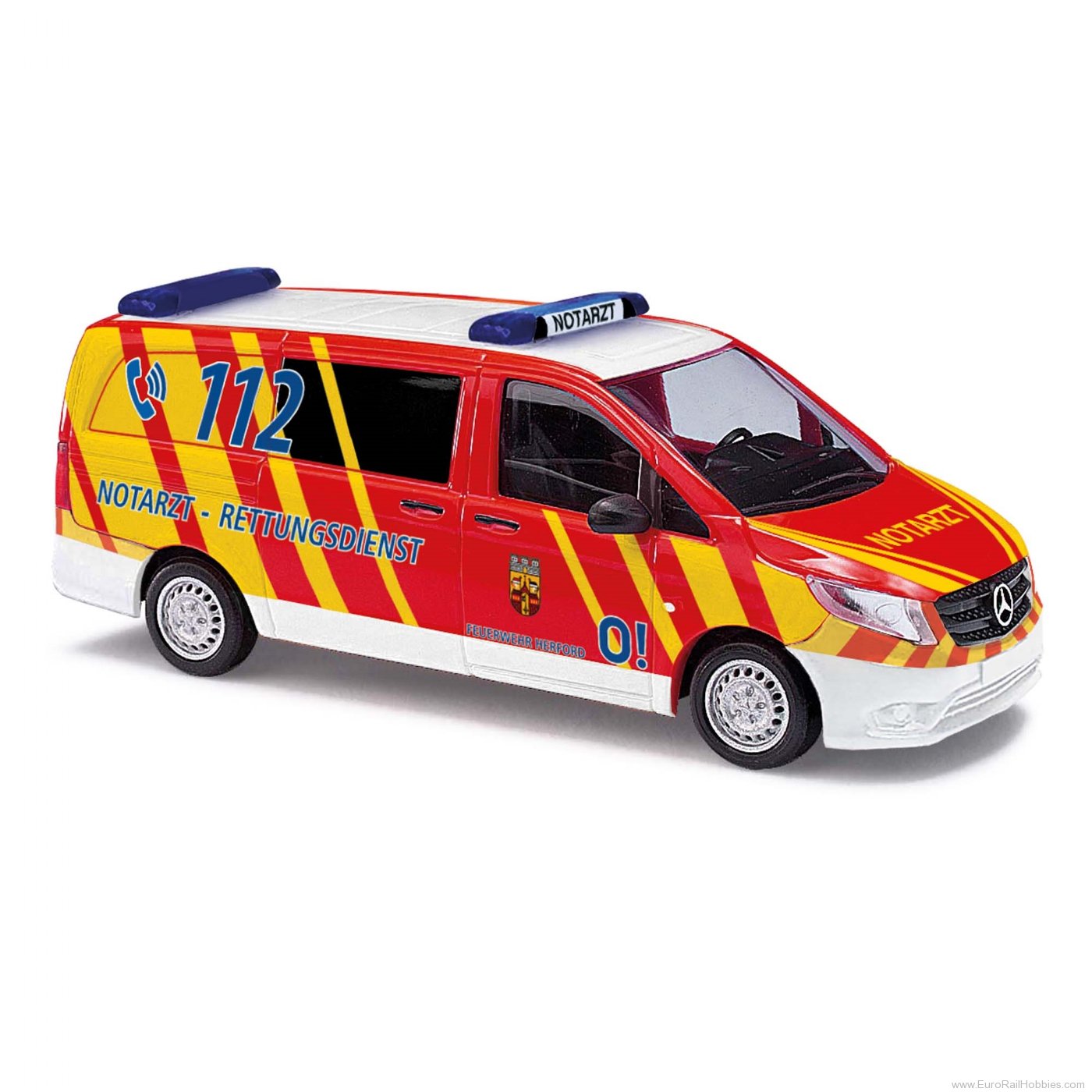 Busch 51136 Busch Mercedes Benz Vito, Notarzt-Rettungsdie