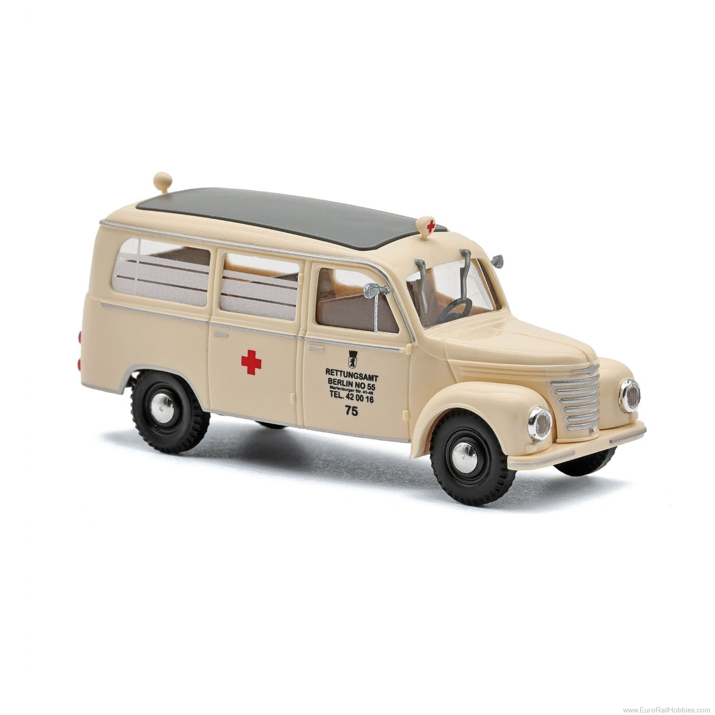 Busch 51266 Busch Framo V901/2 Bus, Krankenwagen Rettungs