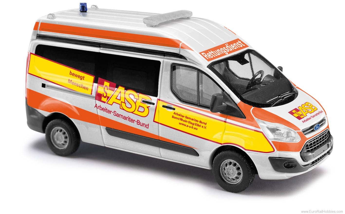 Busch 52514 Ford Transit Custom Hochdach, ASB Bonn