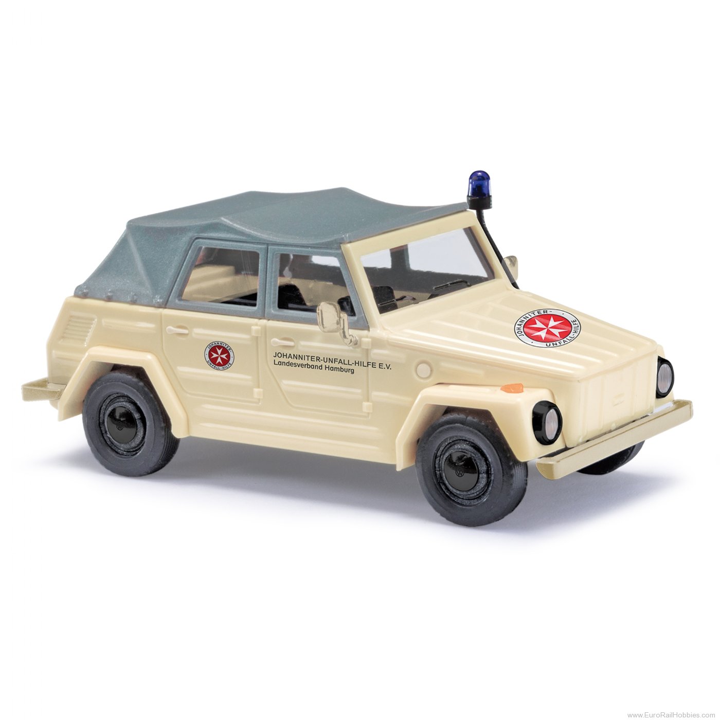 Busch 52731 Busch VW 181 Kurierwagen, Johanniter Hamburg