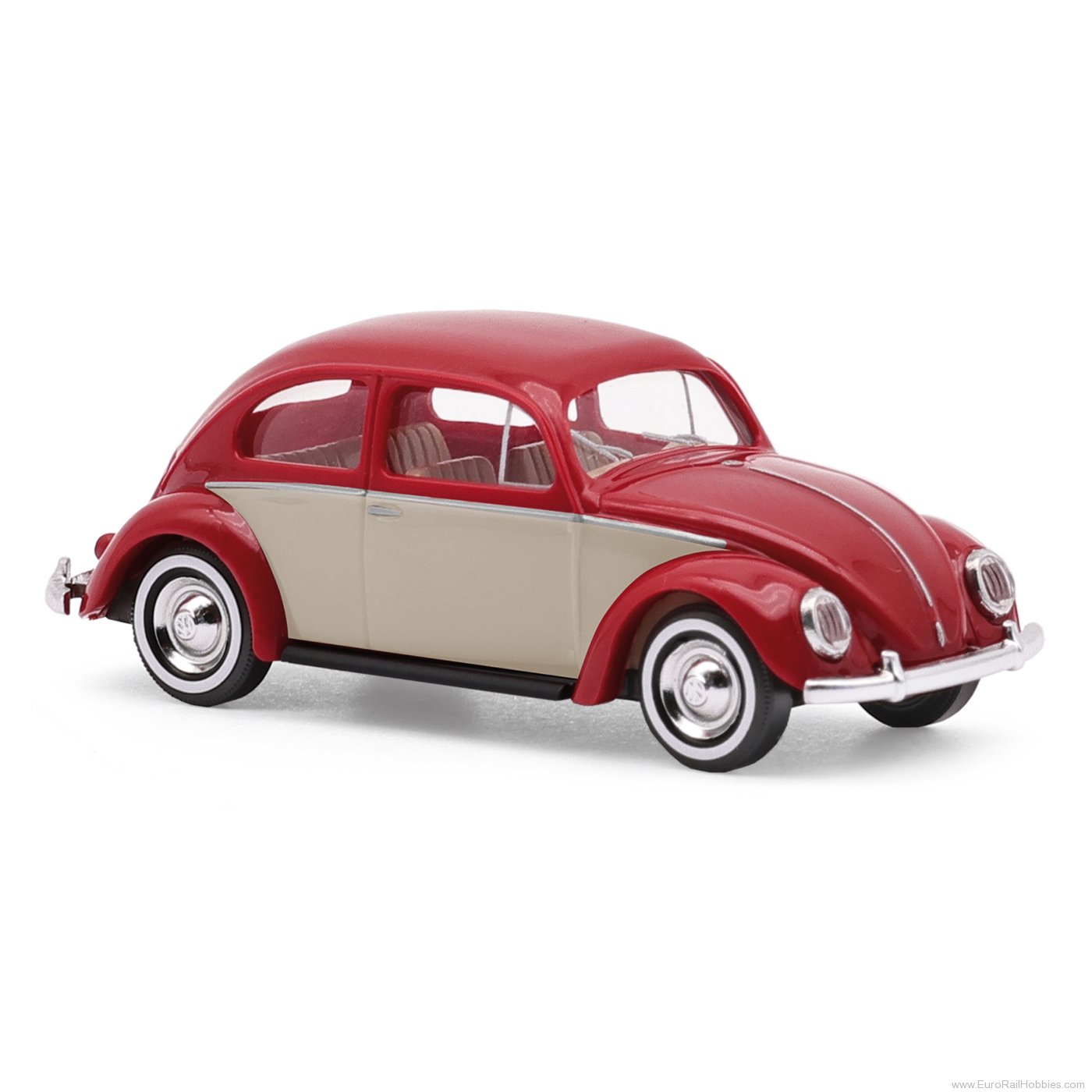 Busch 52968 Busch VW Käfer Ovalfenster zweifarbig, weinro