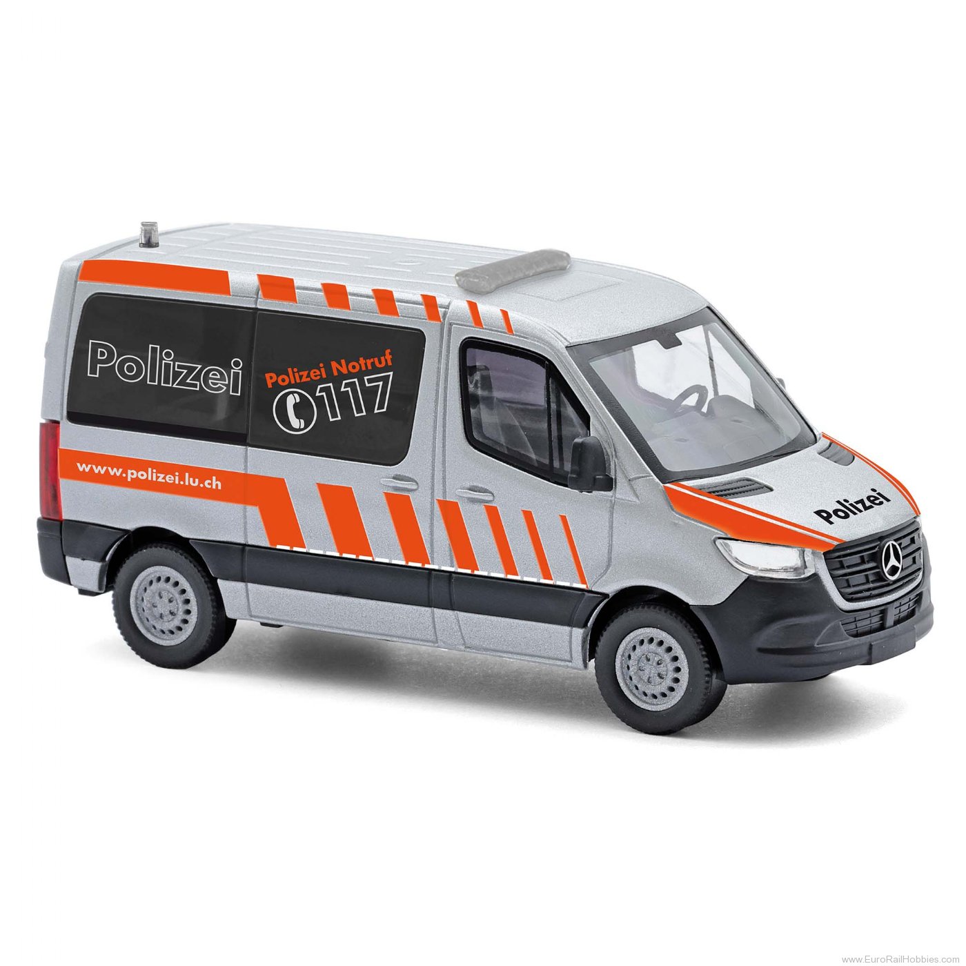 Busch 53474 Busch Mercedes-Benz Sprinter kurz, Polizei Lu