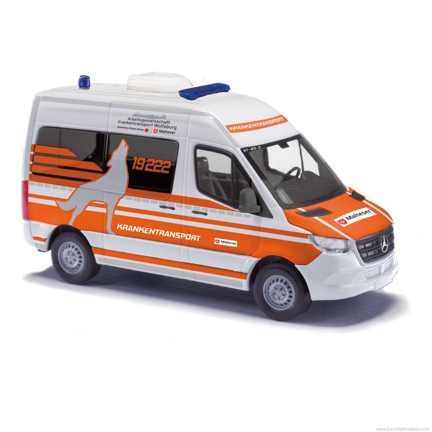 Busch 54055 Busch Mercedes-Benz Sprinter Hochdach Bus, ku