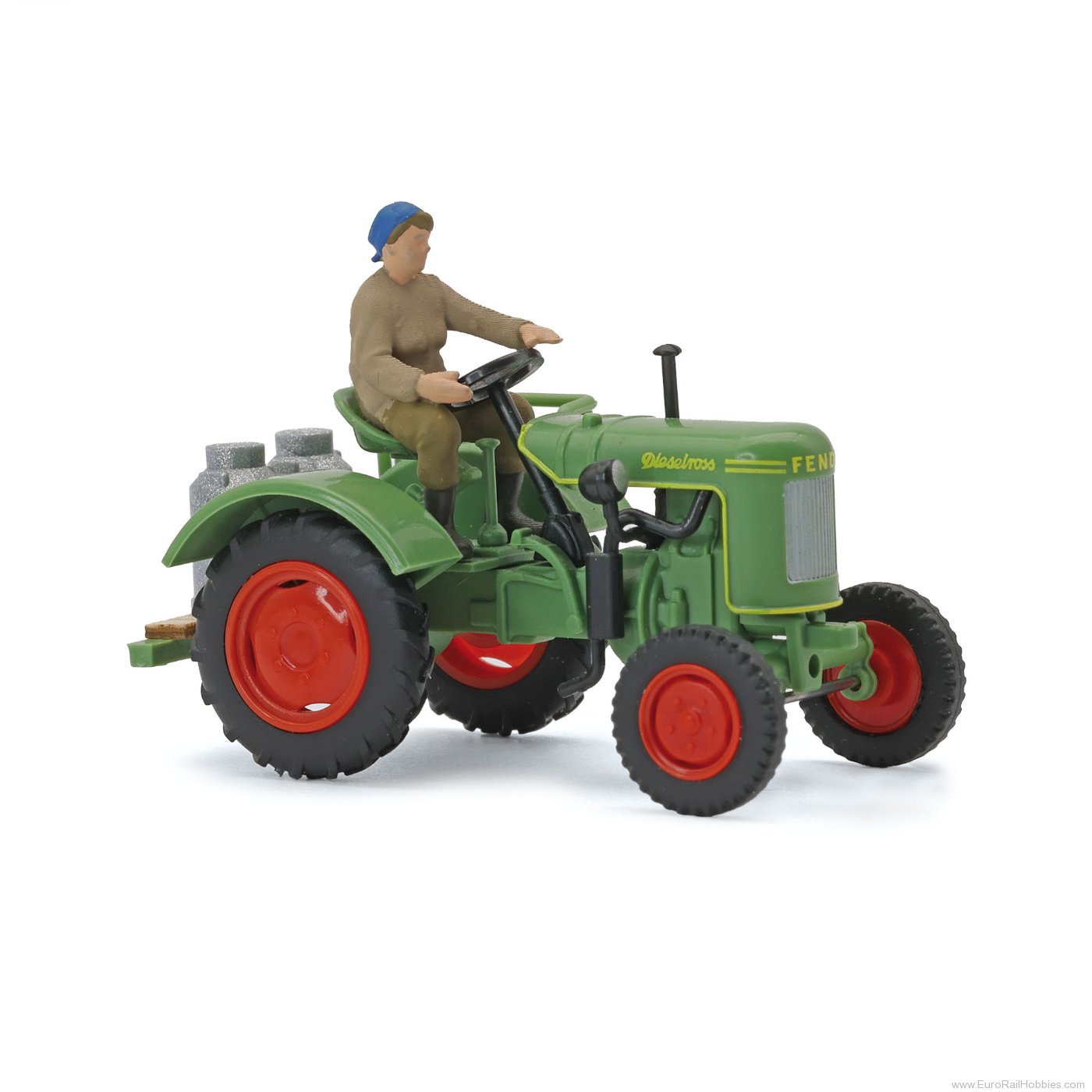 Busch 54154 Busch Fendt F 15 Dieselross mit Bäuerin und M