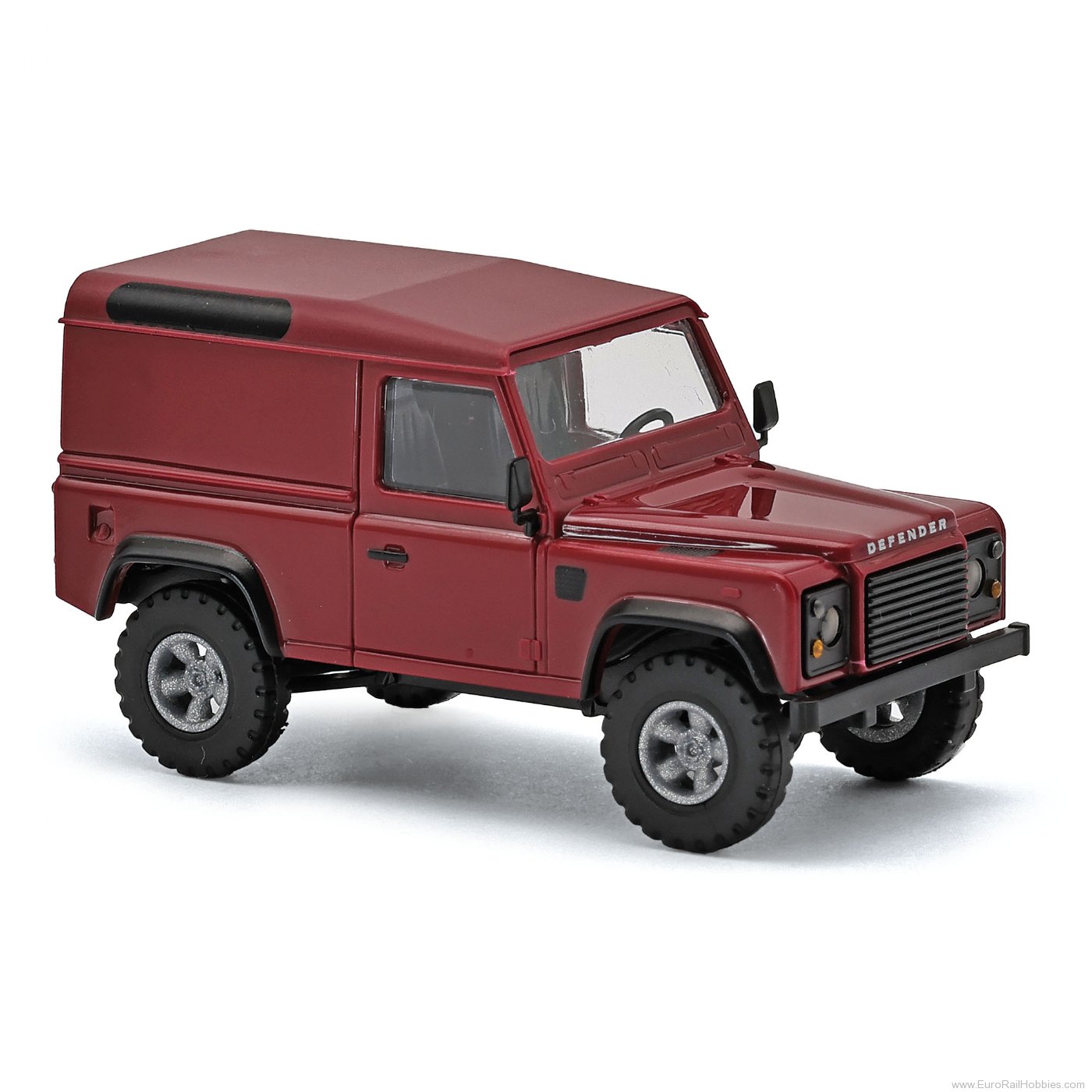 Busch 54357 Busch Land Rover Defender 90 Kastenwagen, Rot