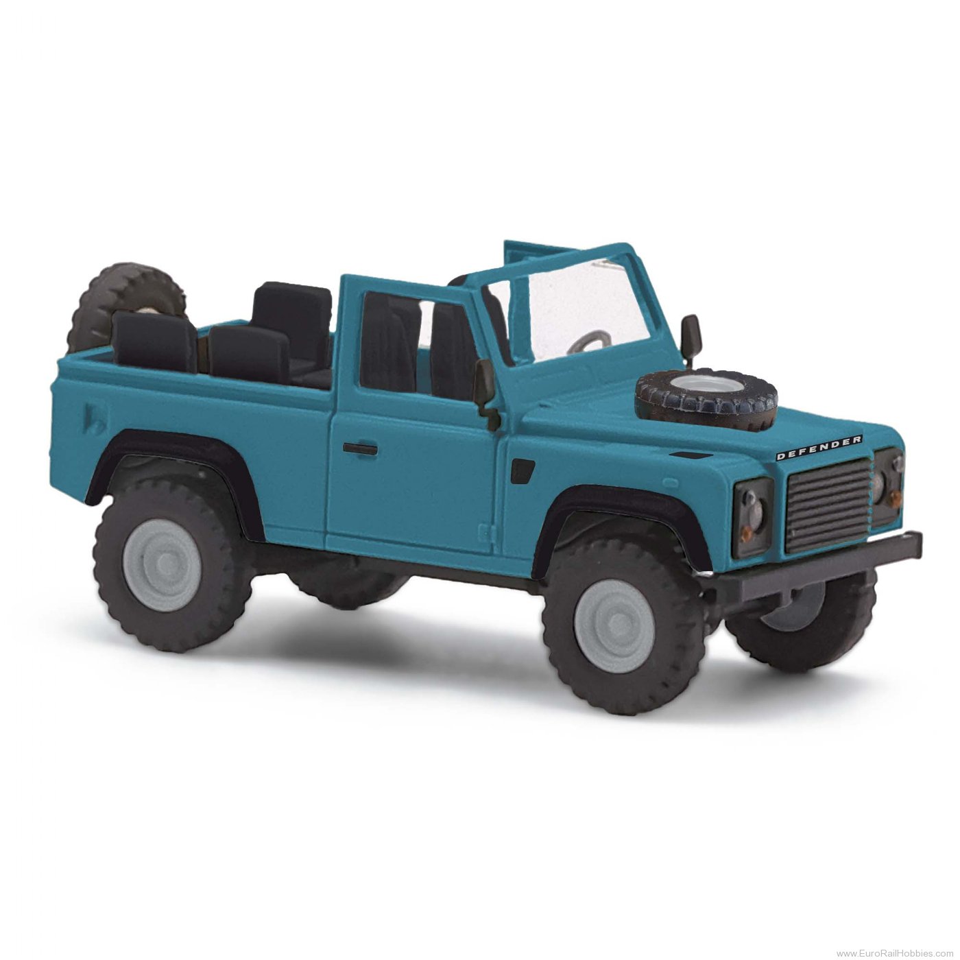 Busch 54393 Busch Land Rover Defender 90 offen, Blau