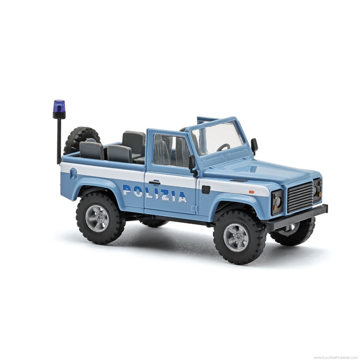 Busch 54397 Busch Land Rover Defender 90 offen, Polizia
