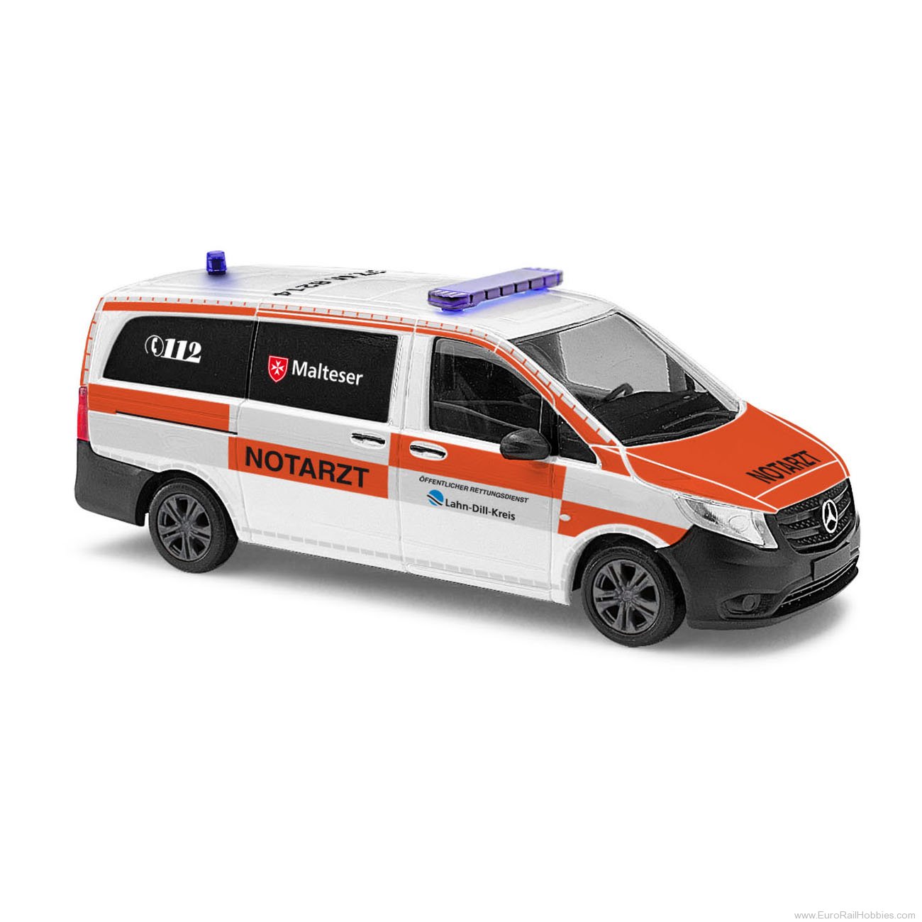 Busch 54806 Busch Mercedes-Benz Vito, Malteser NEF Lahn-D