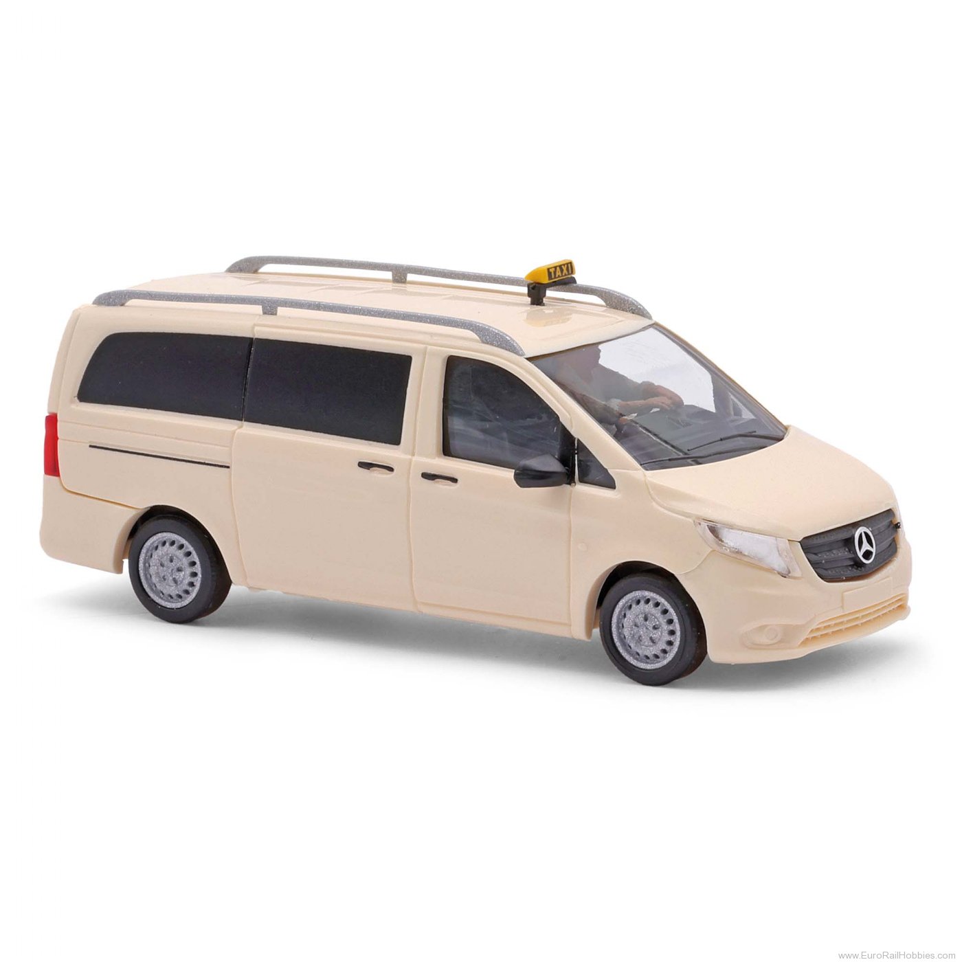 Busch 54807 Busch Mercedes-Benz Vito, Taxi mit Fahrerfigu